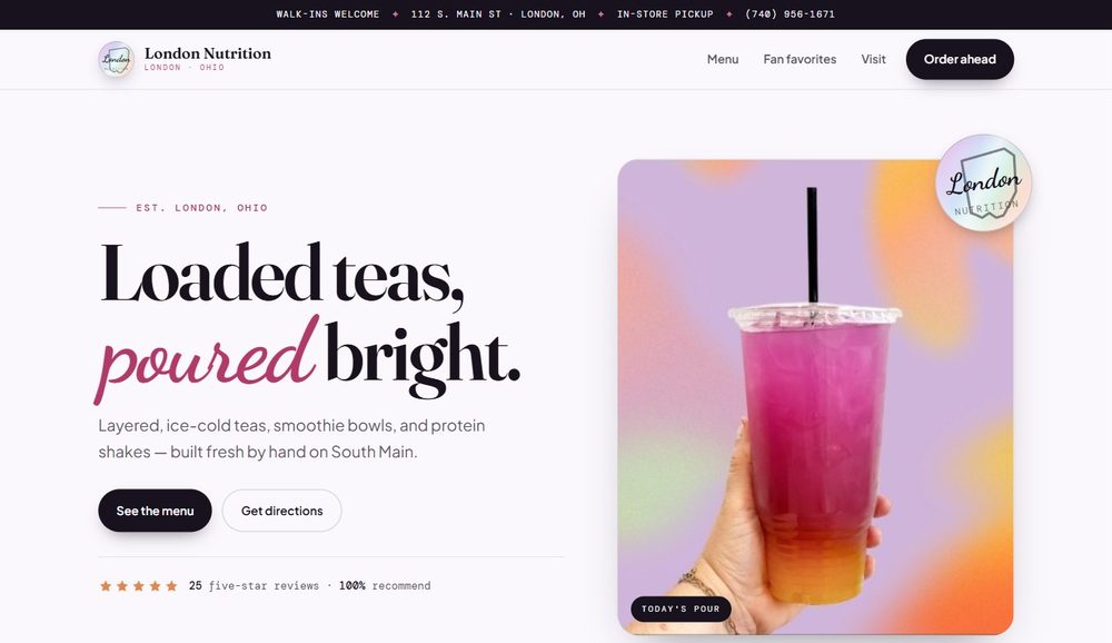 London Nutrition website